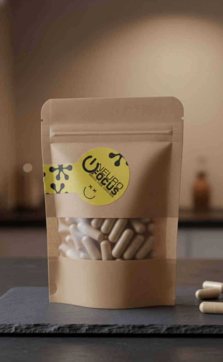 Bolsa de 60 capsulas de melena de león/ neurofocus